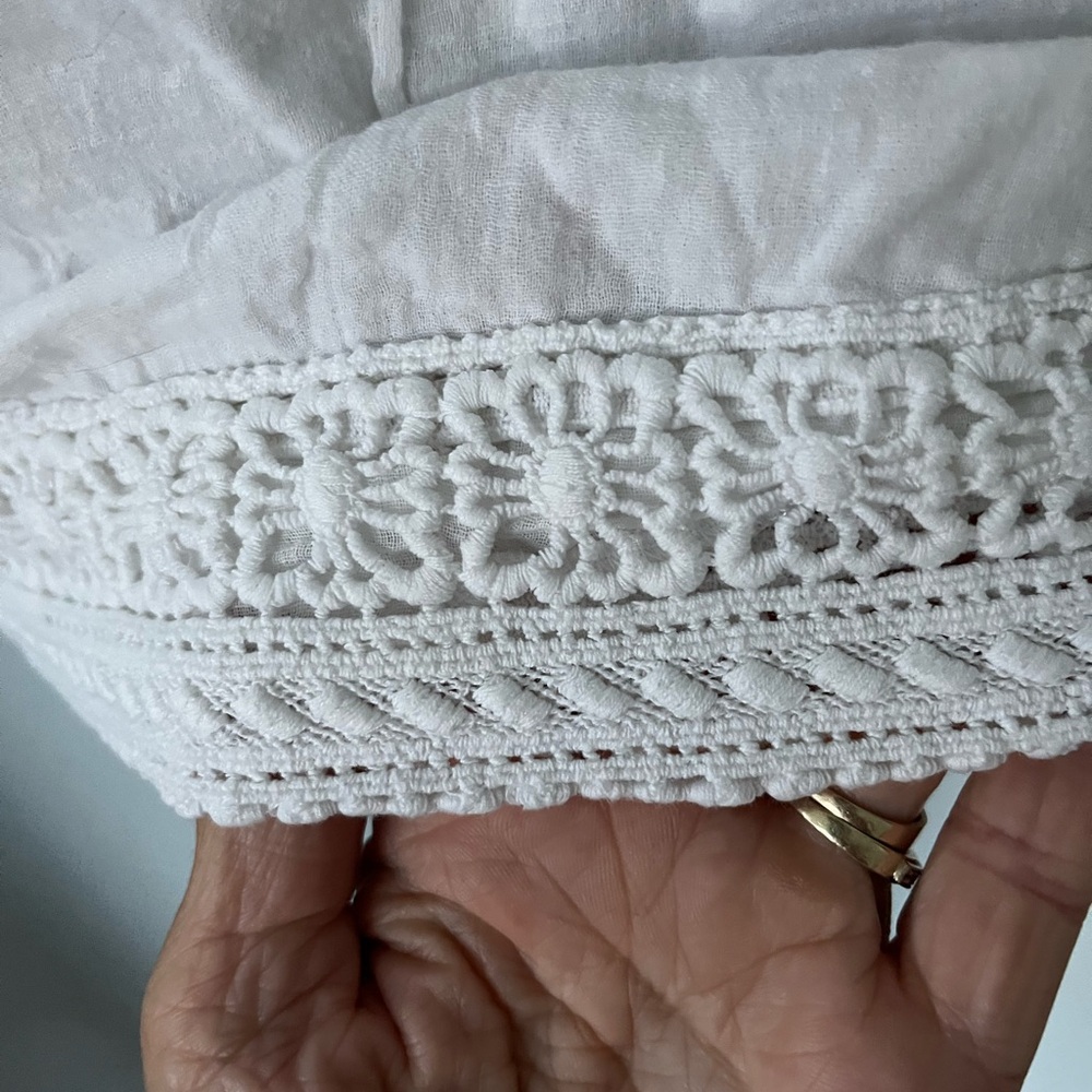 Free People White Lace Blouse - Picture 7 of 8